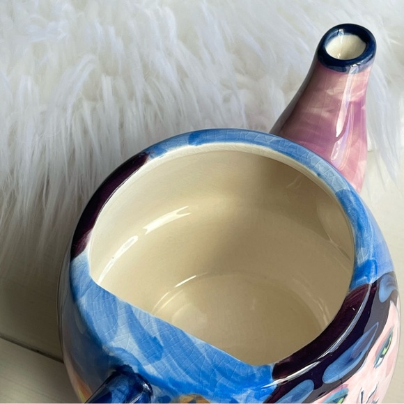 2 Piece Miniature  Denise Ford By Ganz Collection Tea Pot Deco Art Girl Face - Picture 5 of 15